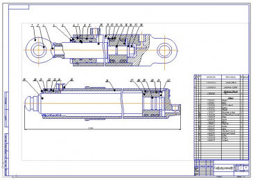 Гидроцилиндр главный тормозной чертеж