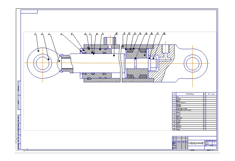 Букса гидроцилиндра чертеж