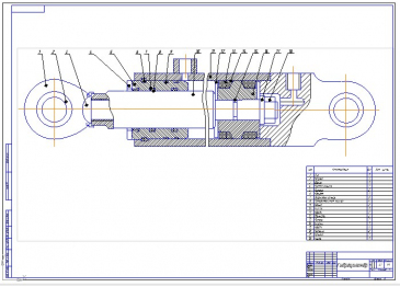 Крышка гидроцилиндра чертеж