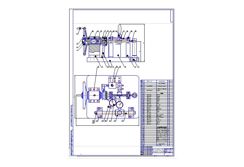 Чертеж приспособления для контроля клапанов